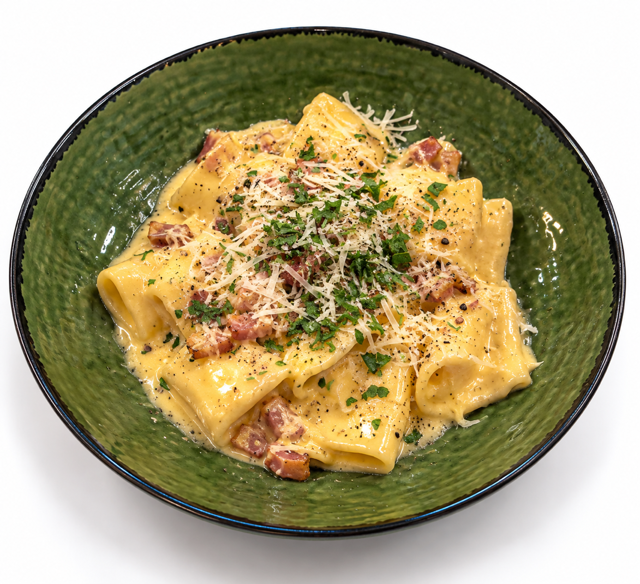 Paccheri Carbonara.