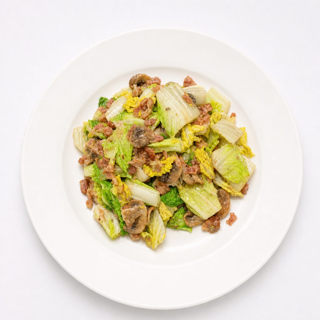 Warm Napa Cabbage Salad.