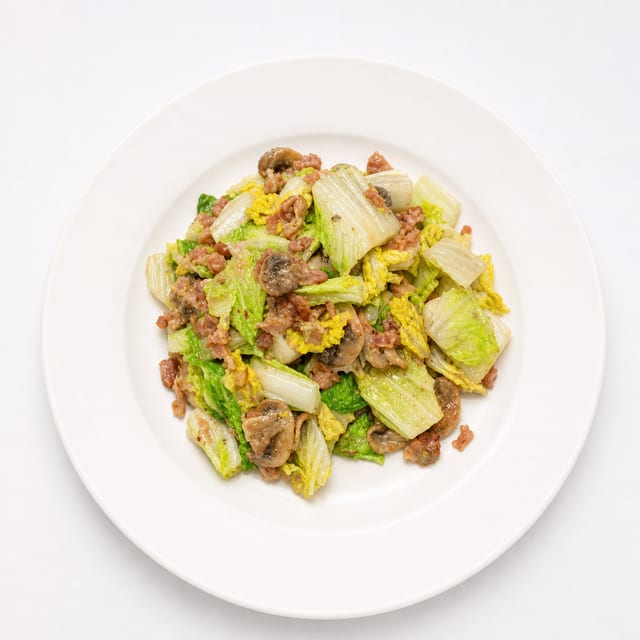 Warm Napa Cabbage Salad.