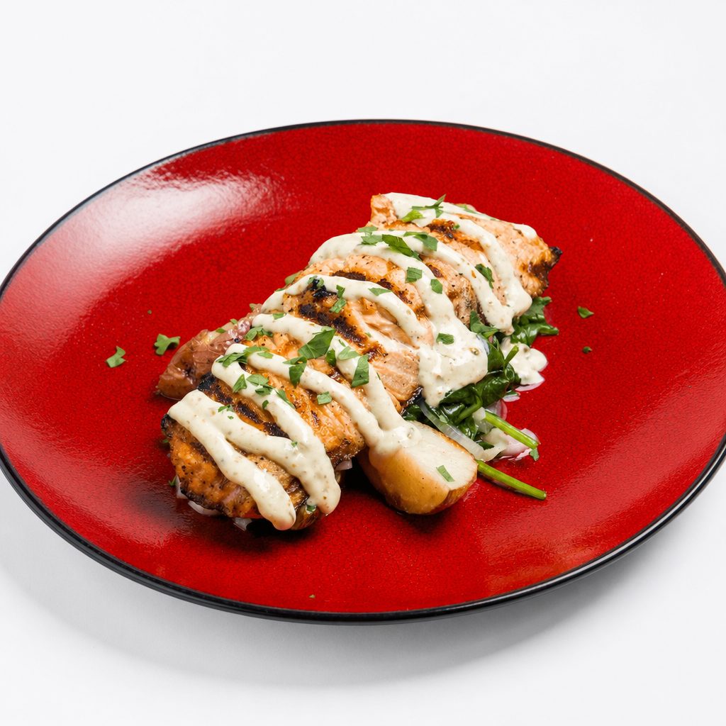 Grilled Salmon.